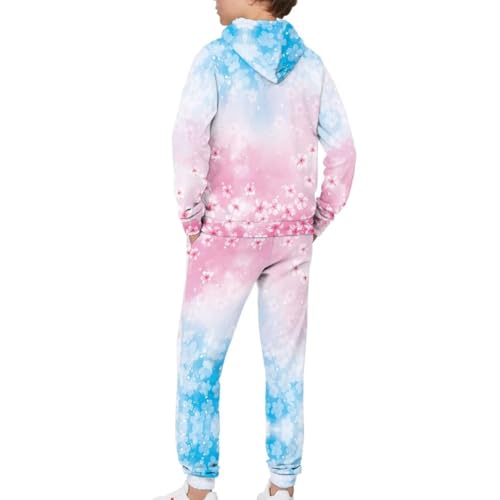 Girls Clothes Long Sleeve Hoodie Sweatsuit Set Size 5-124