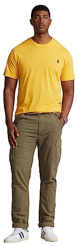 Image of POLO RALPH LAUREN POLO RALPH LAUREN Mens Crew Neck T-Shirt (XXL, GoldYellow)