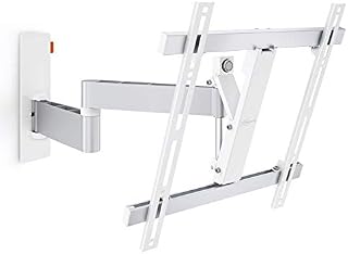 Vogel's WALL 3245 full-motion TV wall bracket for 32-55 inch TVs, max. 44 lbs (20 kg), swivels up to 180º, tiltable, TV wall mount, max. VESA 400x400, Universal compatibility, White
