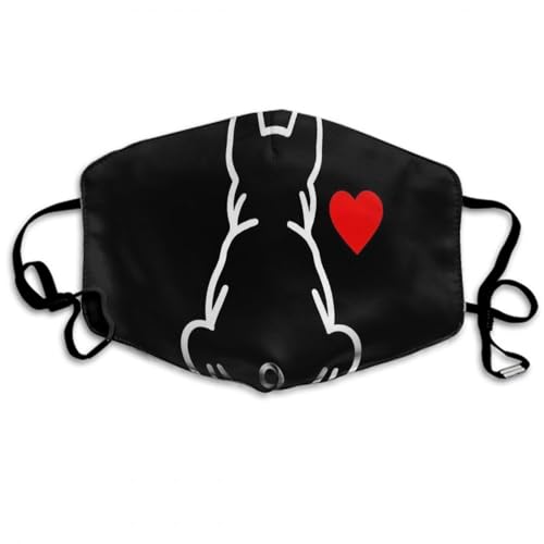 SESLFLKPJK Adult Custom Fit Face Scarf Mask Fashion Scarf for Sports Travel Hiking, Anti Dust Windproof Face Balaclavas (Funny French Bulldog Puppy Dog Half Face Mouth Cover)