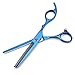 Dog Grooming Scissors, Professional Pet Dog Hair Cutting Scissors Grooming Hairdressing Shear Blue Thinning Shear Straight Pet Grooming Shears Hair Trimming Scissors For Dog Cat