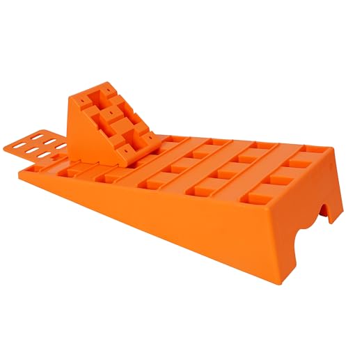 Rampas niveladoras para caravanas 5T, juego resistente para RV con 2 calzas de rueda, niveladores para camper y remolques miniatura 6