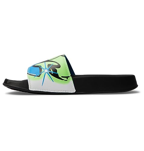 DC Shoes Men's DC Slide Sandal, Black Stencil, 8 UK