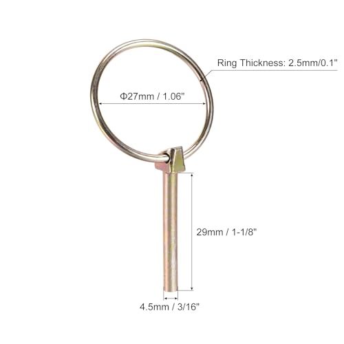 Uxcell A23110900UX0047 2Pcs 3/16 Inch X 1-1/8 Inch Linch Pin thumb #1