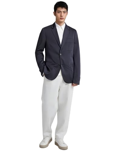 Men's Single Breasted Blazer Notch Lapel Suit Jacket Meeting Christmas Office Coat