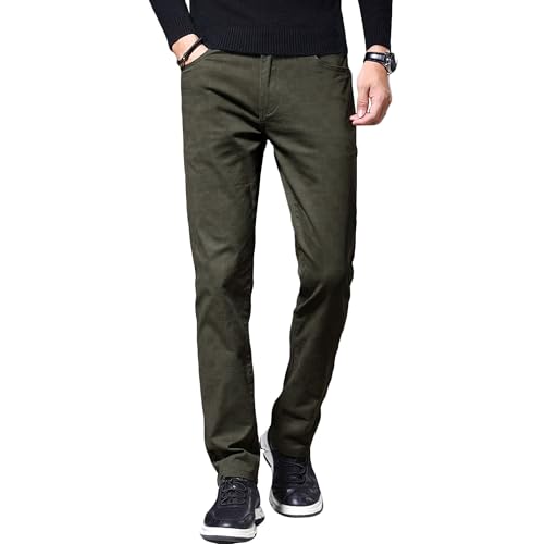 Men's Plaid Business Dress Pants Stylish Casual Suit Pants Stretchy Lightweight Work Pants​