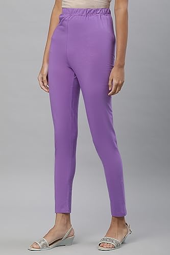 Image of Aurelia Cotton Skinny Lycra Strechable Pants for Women | Ankle Length Leggings for Women | Cotton Leggings for Women | Lycra Leggings for Women | Leggings for Women