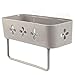 CUHAWUDBA Ba?O Estante de Almacenamiento para Colgar en la Pared Ventosa MultifuncióN Estante de Ba?O Cocina Ba?O Almacenamiento de Hardware Caqui