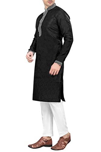 SK114 Men's Kurta Pajama Set Indian Traditional Party Wear Outfit3