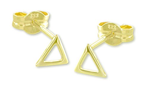 Preisvergleich Produktbild VASCAYA Damen Ohrstecker Ohrring Dreieck, ausgeschnitten Gold 333 Geschenk