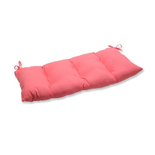 Pillow Perfect Indoor/Outdoor Fresco Melon Swing/Bench Cushion by Pillow Perfect