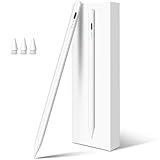 Stylus Pen for iPad Pencil 10th Generation, 3X Fast Charge Apple Pencil with Palm Rejection & Tilt Sensitivity, Compatible for 2018-2025 iPad 6/7/8/9/10/11, Pro 11'/12.9'/M4, Air 3/4/5/M2/M3, Mini 5/6