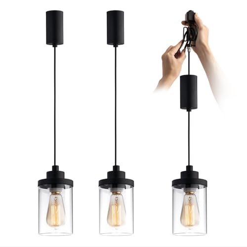 mirrea Adjustable Black Track Pendant