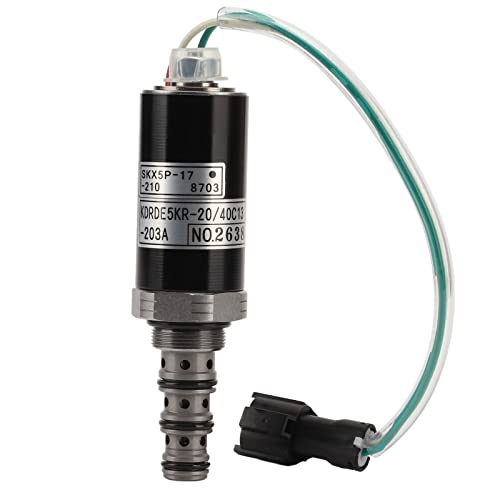 Válvula solenoide de escavadeira, longa vida útil, processo avançado, fácil de instalar, válvula sol