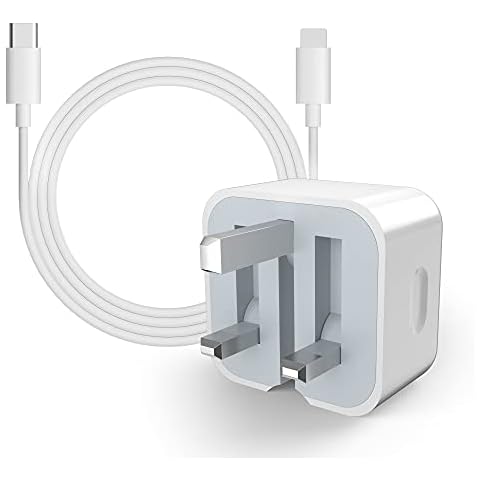 USB C Plug 20W USB C PD Charger Fast Wall Charger with 1M/3FT Cable Foldable Durable Power Delivery 3.0 Adapter Compatible with Phone 13/12/12 Pro/12 Pro Max/11 Pro Max/SE Pad Pro Cover