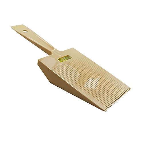 Nivel Plano Peluqueria - Peine Peluqueria Peine de pelo plano superior peine con sistema de nivel de agua preciso herramienta de peluquería para hombres peinado (amarillo) Cover