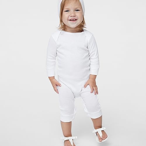 RABBIT SKINS Baby Long Sleeve Long Leg Bodysuit Boy & Girl | Newborn 0-3 to 24 Months3