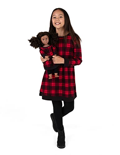 Leveret Matching Doll & Girls Dress 100% Cotton Variety of Styles (Size 2-14 Years)