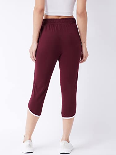 Image of Modeve Women Striped Cotton Blend Capri