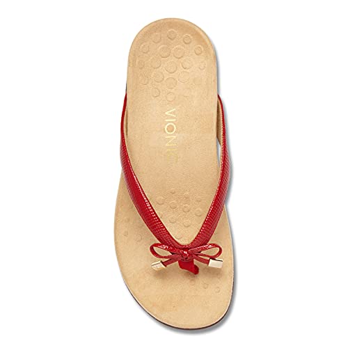 Image of Vionic Women's Rest Bella Toe Post Sandal- Supportive Ladies Orthotic Sandals that include Three Zone Comfort with Arch Support- Flip Flop for Ladies, Medium and Wide Width Size 5-12