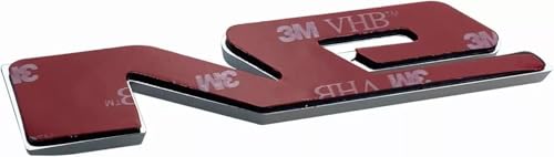 Image of 1pc V6 Emblem Fit for 2017-2021 Truck Badge 3D Nameplate Sticker 23349280 (Matte Black Red)