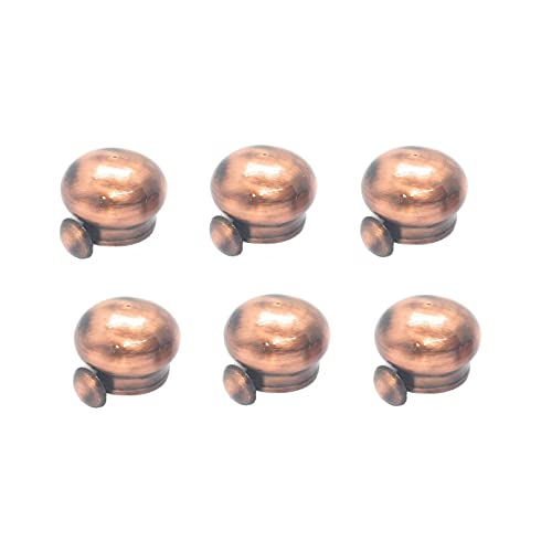 Image of FAPBADRI Simple Curtain End Caps /Finials for a 1 inch Pipe /Rod, Colour - Copper, 6 Pieces