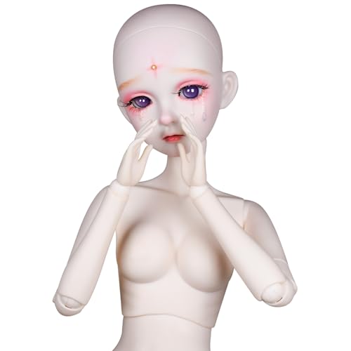 Muñeca articulada BJD sirena 60 cm piel blanca miniatura 7