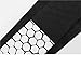 1Pc Football Shin Guards Leg Sleeves Honeycomb Nylon Support Sock Shin Protector Soccer Gear Soccer Shields for Shin Splint Relief, Recovery, Running(Black-1Pcs,L-for Calf 32-35cm)