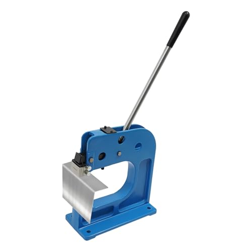 BYGOVICE Metal Shrinker Stretcher, Metal Shrinking & Stretching TooL with Hand Lever, Throat Depth 208mm/8in, Suitable for Steel, Wrought Iron, Brass, Copper, Includes 2 Sets x Jaw Moulds