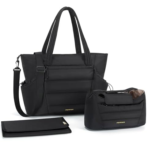 mommore Diaper Bag Tote with Organizer Cover