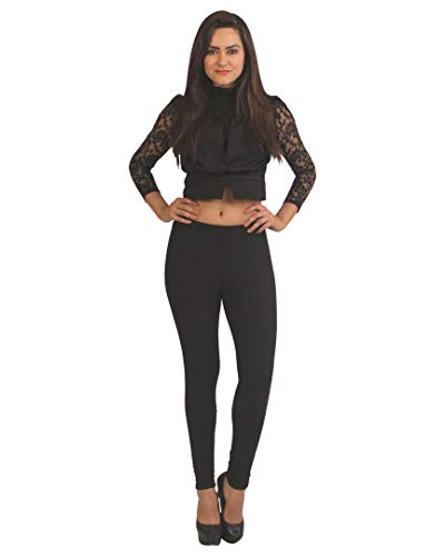 Image of Frenchtrendz Women's Cotton Spandex Jacquard Stretchable Slim Fit Jegging with Back Pockets