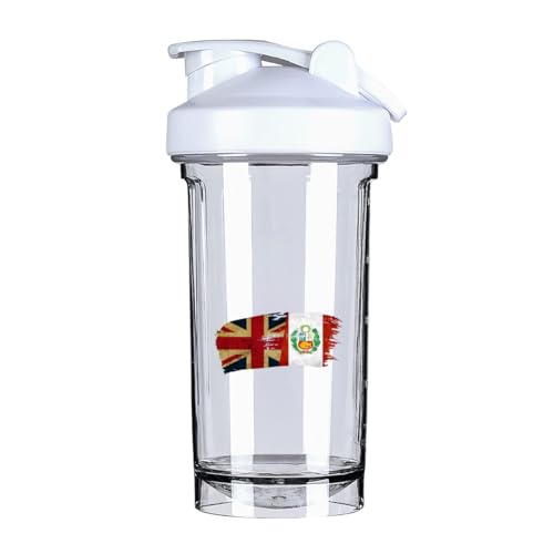 Peruvians America Flag 18 Ounce Shaker Cup,Fashion Theme Pattern Shaker Bottle Leak-proof Workout Shake Bottles 500ML/18 oz Perfect for Pre Workout-2-1