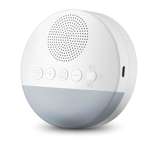 Aparelho de Som Ruído Branco Útero Ninar Acalmar Bebê Criança Relaxante Dormir Som suave Luz de Respiração Suave 15/30/60 Sincronização Inteligente Para Pessoas de Todas as Idades