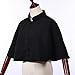 BLESSUME Priest Cape Liturgical cappa Churchman Clergy Christian Costume Black Cape Shawl (XX-Large, Black)