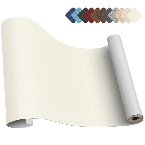 補修テープ 布 40 x 200cm リネン製 補修布シート ソファ 補修シート リネンパッチテープキット、椅子、枕、カーテン用ファブリックパッチテープ 薄米色