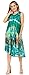 Sakkas 15803 - Nora Sleeveless Embroidered Short Tie Dye Caftan Dress/Cover Up - Teal - OS