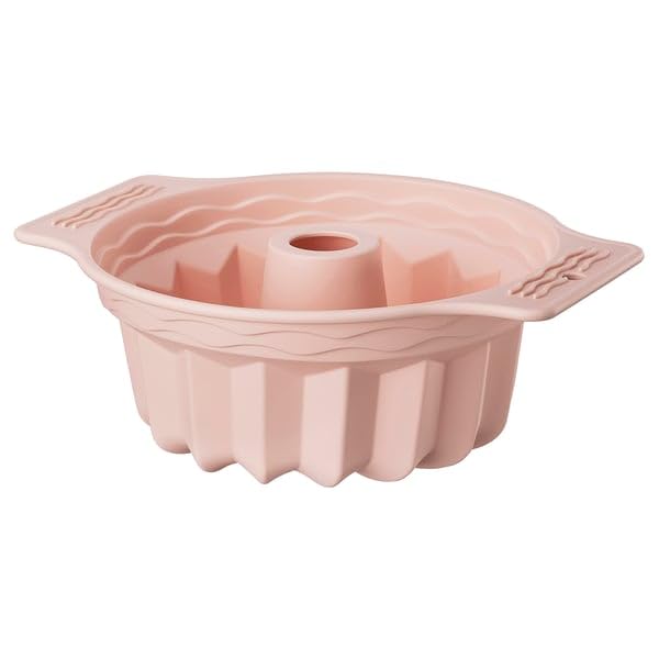 ProTuning BAKTIDER - Molde para tartas estriado, color rosa pálido, 22 cm