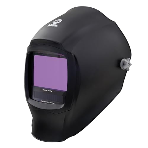 Image of Miller Digital Infinity™ Black, ClearLight 4X - Auto Darkening Welding Helmet for Men with Light State and 4 Arc Sensors - Welding Mask with 13.4 sq. in. Viewing Area - Lightweight Welding Hood