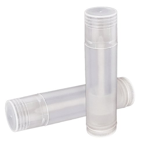 Lippenstifthülsen leer(50 Stück), leere lippenstifthülsen(4,2 g) DIY nachfüllbar Kunststoff leer Lip Balm Lippenstift Chap Stick Tube Flasche Behälter transluzent Cover