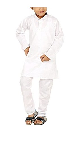 Royal Men's Kurta Kid'Scotton Kurta Pyjama 4-5 Years White