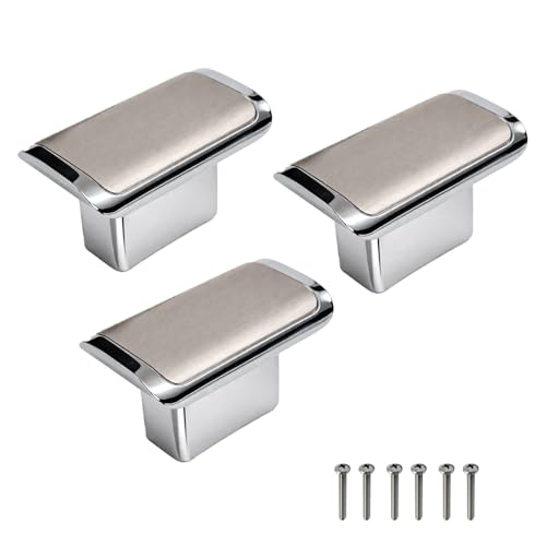 Image of VOLO SS Finish Cabinet Drawer Knob /knobs for Drawers /Drawer knobs /Handle /knobs for cabinets /Pull Handle (S-182, SS Finish) (3)