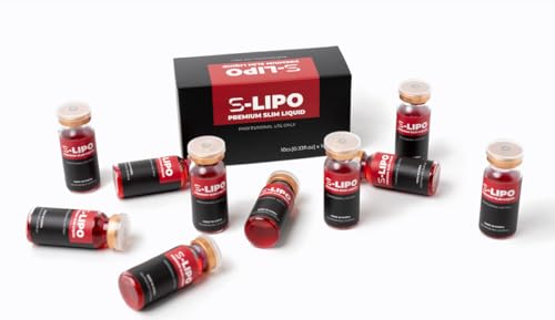 Generic S-Lipo Kit Self KIT Home care | Cellulite & Fat Dissolver 10 vials x 10mL | Target Remove Fat & Cellulite | Box Red