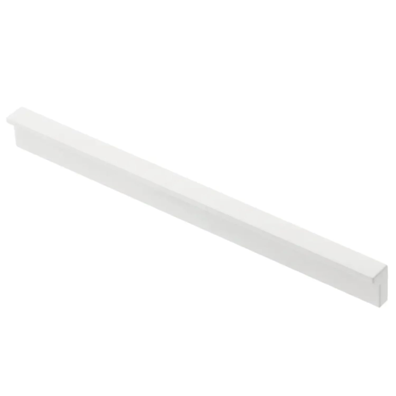 B2C Long Pillar Handle Furniture Door Pull Opening Kitchen Cupboard Wardrobe Closet Modern Slim (White Matt, 360mm - 320mm Hole Central)
