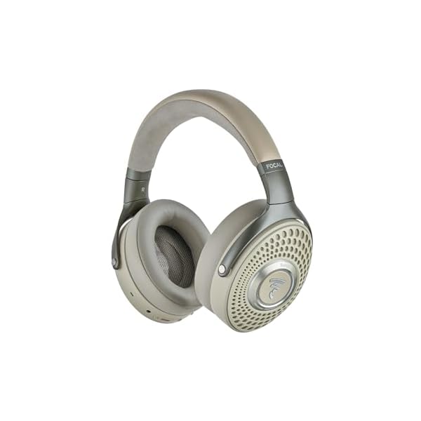 Focal Bathys Over Ear HiFi Bluetooth Wireless Headphones with Active Noise Cancelation (Dune)