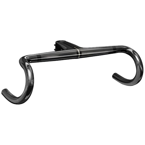 Barra monoblocco e stelo interamente in carbonio, progettati per la velocità. Le larghezze progressive offrono al ciclista un equilibrio ideale tra ergonomia, controllo e aerodinamica.