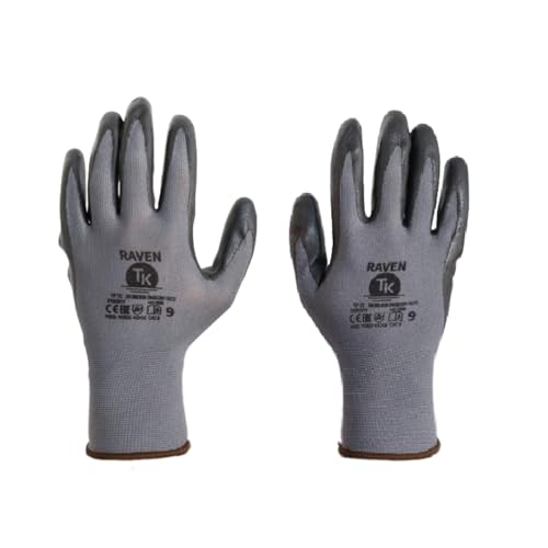 TK Gloves RAVEN/Assembly Gloves/Size 10, 12 works/Grey/Assembly Gloves/Gloves Work Gloves/Designed for Precision Work/Require Accuracy - Image 2