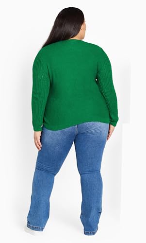 Image of Avenue Women's Cable Knit Full Sleeves Sweater