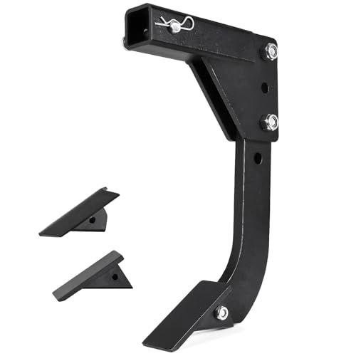 FULUPET Hitch Mounted Ripper Trencher for ATV UTV Tractor 3 Point Subsoiler Plow fits 2 Receiver Reinforced Middle Buster with Replaceable Teeth for Garden Trenching and Digging