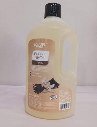 Equate Vanilla Bubble Bath, Soothing Foam Bath for Relaxation, Paraben