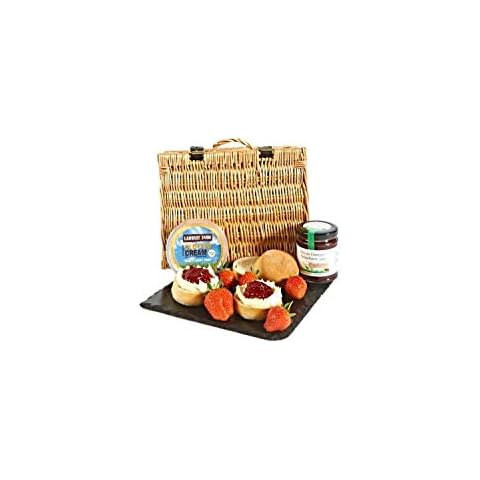Cream Tea Hamper for 2 People with 2 Scones, Clotted Cream and Jam Cover